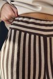 Shoreditch Stripe Lounge Flare Trouser Chocolate & Latte /10 * pre order due approx 10 days